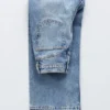 Kurze Wide-Leg-Jeans