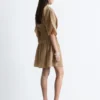 Kurzärmeliges Minikleid mit Rüschen