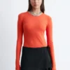 Langarmshirt aus Baumwolle