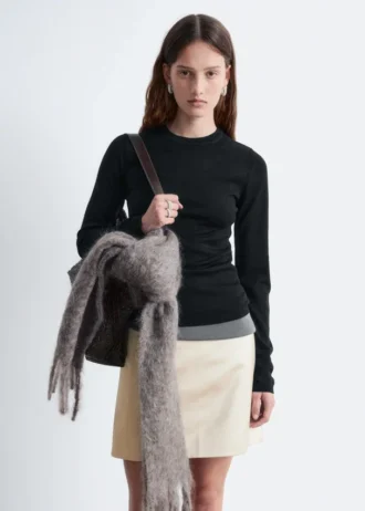 Langarmshirt aus Merinowolle