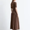 Langes Jersey-Maxikleid