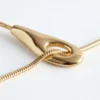 Lariat-Halskette mit Schlangenkette