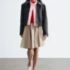 Leder-Bikerjacke