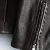 Leder-Bikerjacke