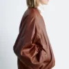 Leder-Bomberjacke
