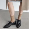Leder-Derby-Schuhe