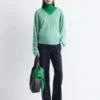 Leder-Loafer mit eckiger Spitze