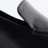 Leder-Loafer-Pumps
