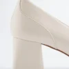 Leder-Loafer-Pumps