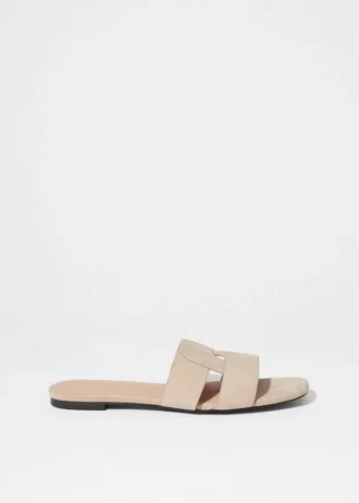 Leder-Pantoletten