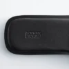 Leder-Pantoletten mit Metallverzierung