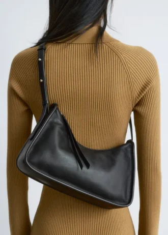 Leder-Schultertasche