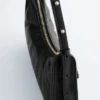 Leder-Schultertasche