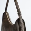 Leder-Schultertasche