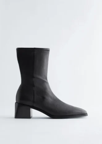 Leder-Socken-Stiefel