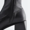 Leder-Socken-Stiefel