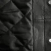 Lederjacke mit aufgesetzten Taschen