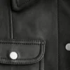 Lederjacke mit aufgesetzten Taschen
