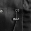 Lederjacke mit Kordelzug in der Taille