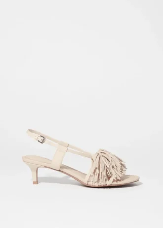 Ledersandalen mit Fransen