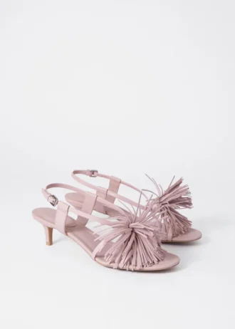 Ledersandalen mit Fransen