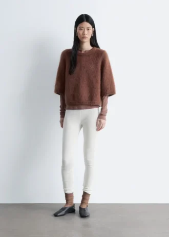 Leggings aus Pointelle-Strick