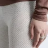 Leggings aus Pointelle-Strick
