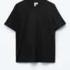 Locker sitzendes T-Shirt mit Rundhalsausschnitt