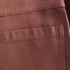 Lässige Baumwollhose mit weitem Bein