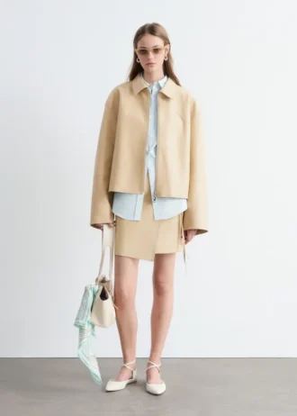 Lässige Lederjacke