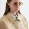 Lässige Lederjacke