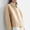 Lässige Lederjacke