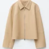 Lässige Lederjacke