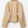 Lässige Lederjacke