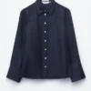 Lässiges Seidenhemd