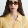 Markante rechteckige Sonnenbrille
