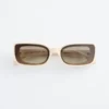 Markante rechteckige Sonnenbrille