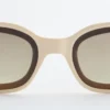 Markante rechteckige Sonnenbrille