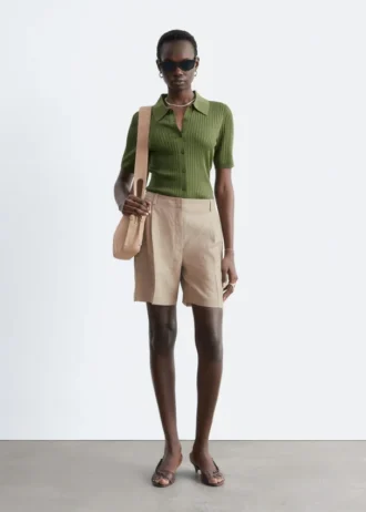 Maßgeschneiderte Leinen-Shorts