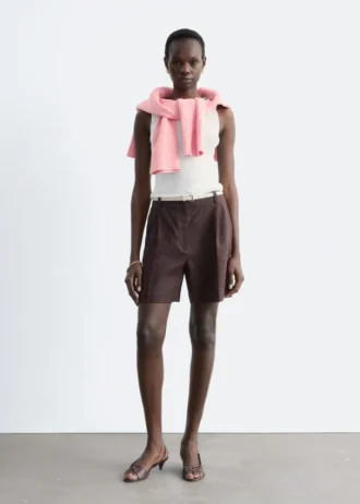 Maßgeschneiderte Leinen-Shorts