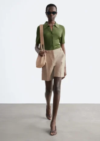 Maßgeschneiderte Leinen-Shorts