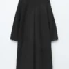 Maxi-Mantel aus Wolle
