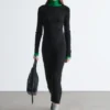 Maxikleid aus Rippstrick