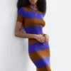 Maxikleid aus Rippstrick