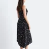 Maxikleid aus Seide mit Blumenmuster