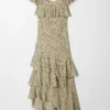 Maxikleid mit Rüschen