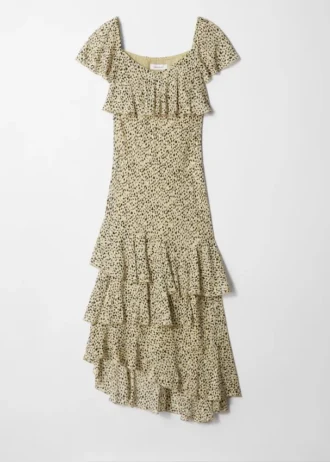 Maxikleid mit Rüschen