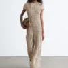 Maxikleid mit Smokarbeit
