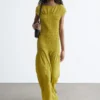Maxikleid mit Smokarbeit