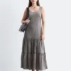 Maxikleid mit Stufenrock